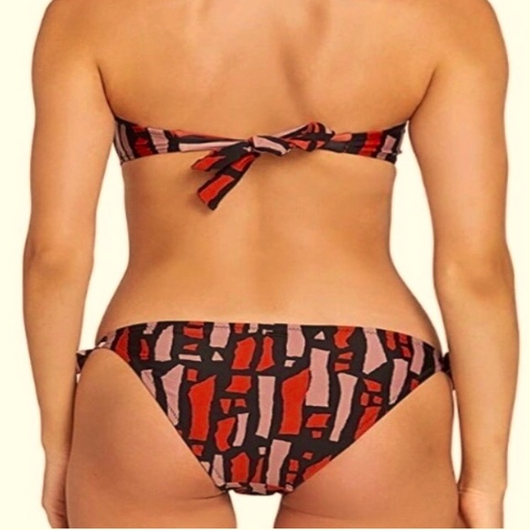 Tribal VOLCOM Swim suit NWT Unique print VOLCOM bikini bottoms side tie adjust - Picture 3 of 8